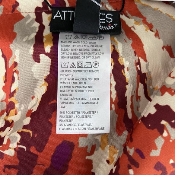 NWT Attitudes By Renee QVC Reversible Open Front Satin Cardigan Sz Sm Discont. - Picture 5 of 7